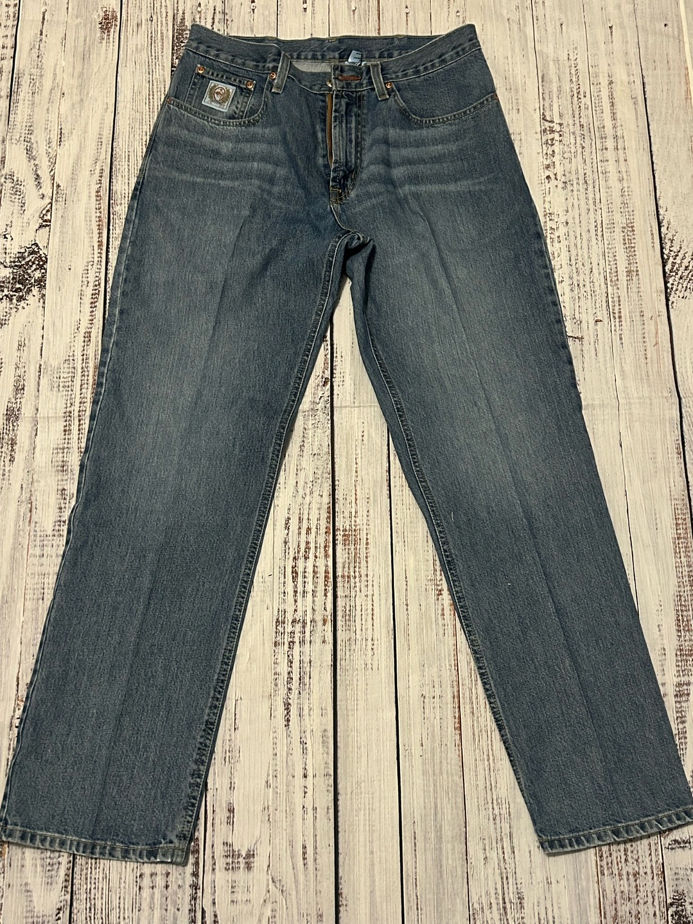 Cinch Men's Straight Leg Jeans in Washed Blue